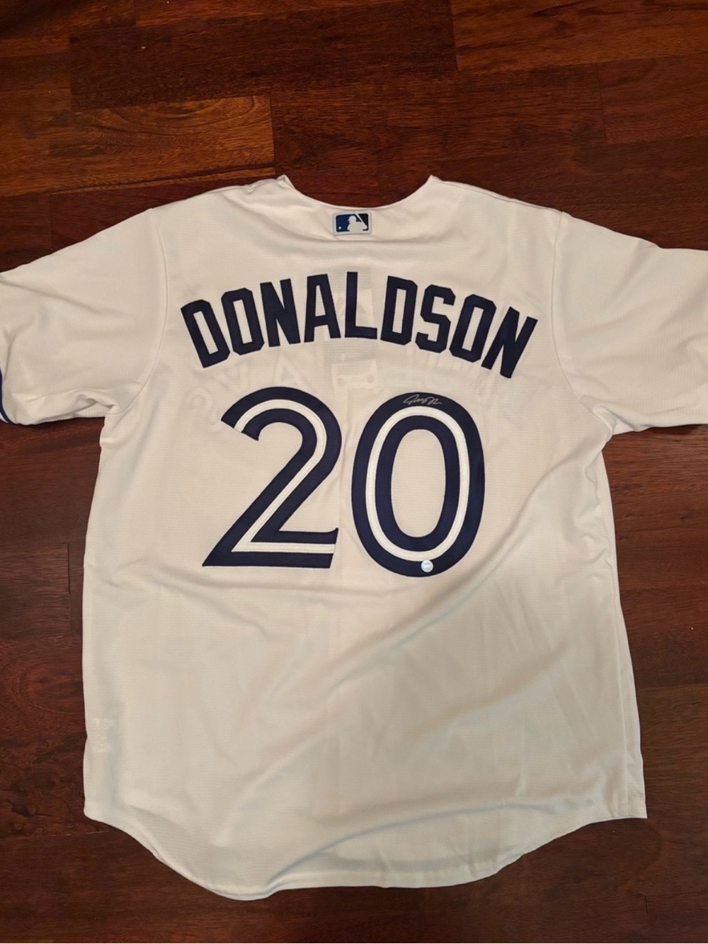 AUTOGRAPHED BNWT JOSH DONALDSON BLUE JAYS JERSEY